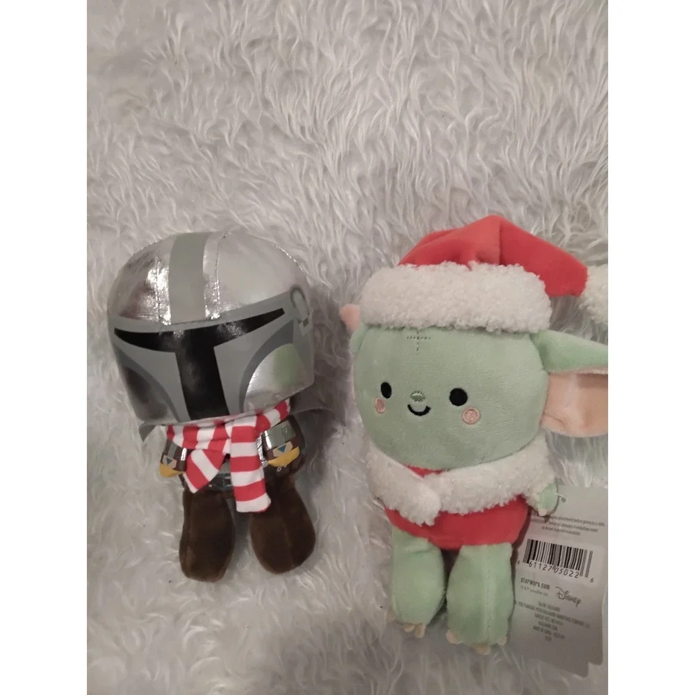 Hallmark Star Wars Mandalorian‎ and Grogu Holiday  Plush Set Christmas